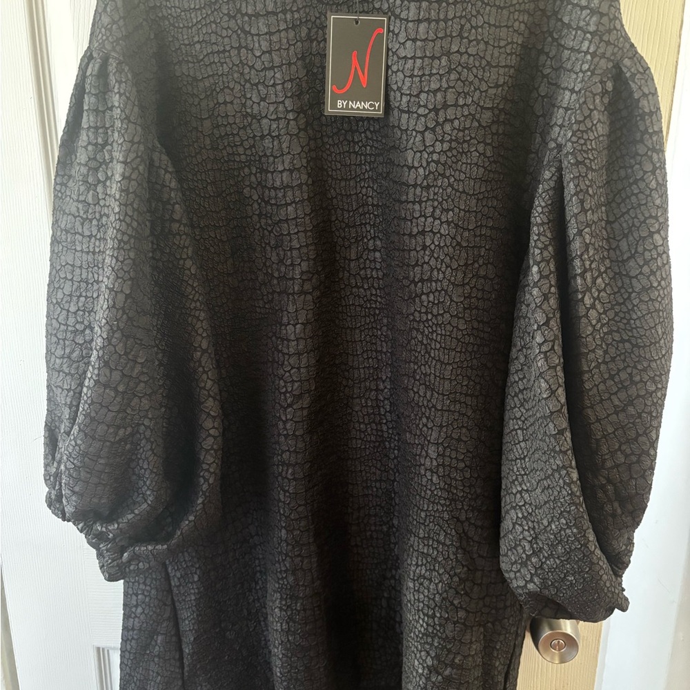 N by Nancy Textured Black Dress